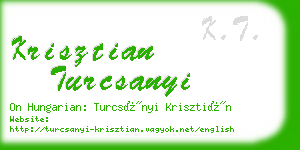 krisztian turcsanyi business card